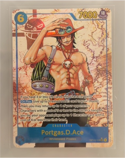 One Piece Card Game 2022 OP13-119 Portgas D. Ace Carrying On His Will — front