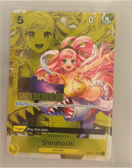 One Piece TCG OP03-116 Shirahoshi Winner Pack Vol. 6 — front