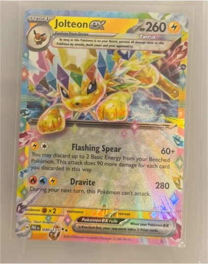 2025 Pokémon TCG Prismatic Evolutions #030 Jolteon ex — front