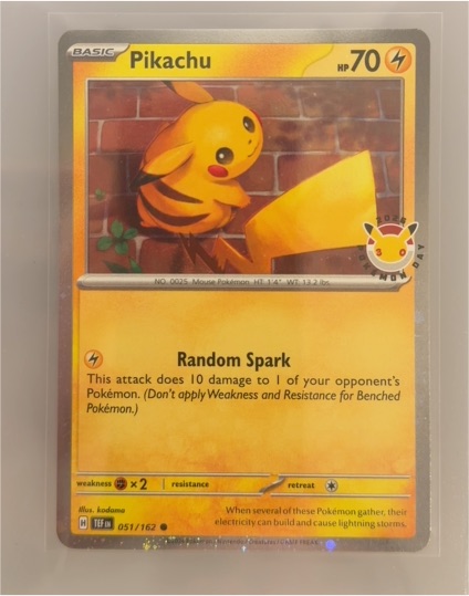 2026 Pokemon Day #051 Pikachu — front