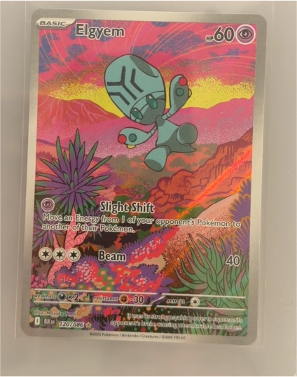 2023 Pokémon Scarlet & Violet Black Bolt #120 Elgyem — front