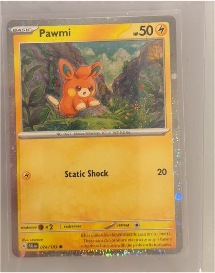 2023 Pokémon Paldea Evolved #74 Pawmi — front