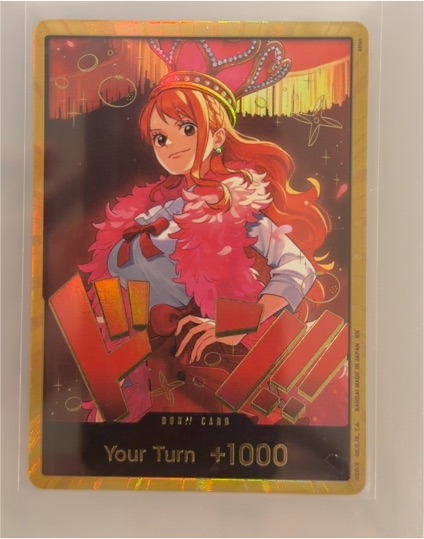 One Piece DON!! Card Nami Gold EB-03 — front