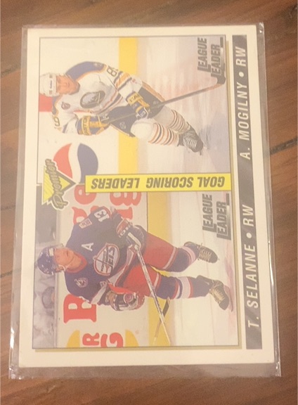 1993-94 Topps Premier #148 Teemu Selanne / Alexander Mogilny — front