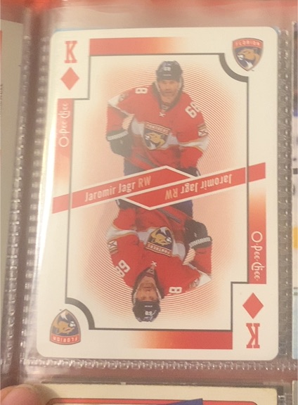 2017-18 O-Pee-Chee Playing Cards #KD Jaromir Jagr King of Diamonds — front