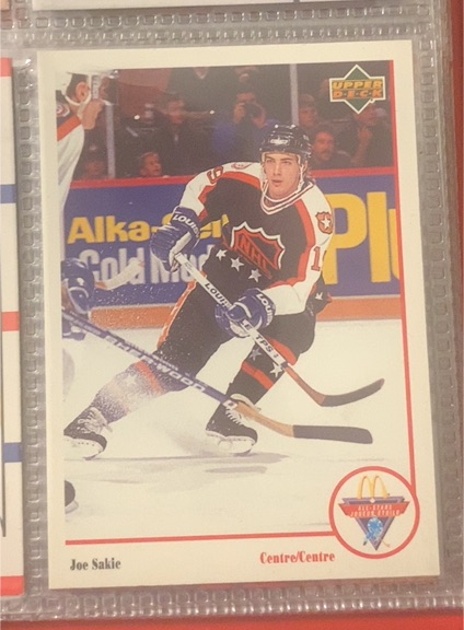 1991-92 Upper Deck McDonald's All-Stars #MC-5 Joe Sakic — front