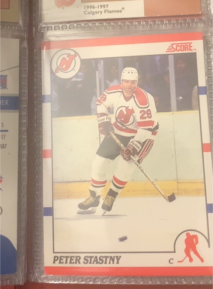 1990-91 Score #96 Peter Stastny — front