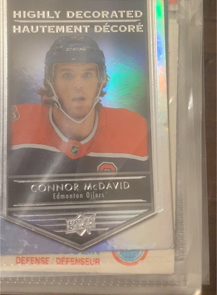 2019-20 Upper Deck Tim Hortons #HD-15 Connor McDavid Highly Decorated — front