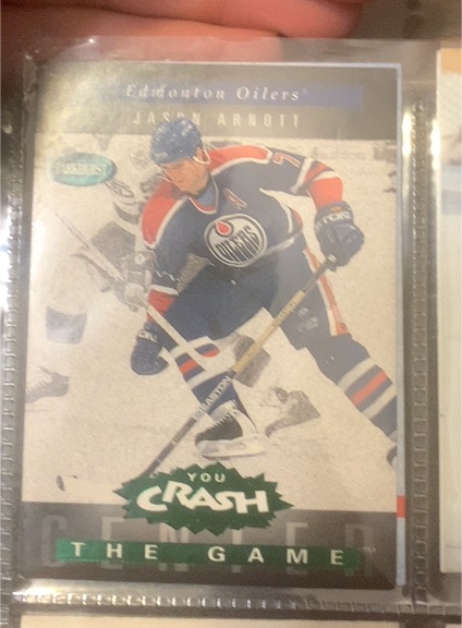 1994-95 Parkhurst You Crash the Game Gold #G8 Jason Arnott — front
