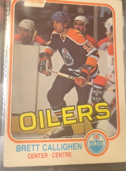 1981-82 O-Pee-Chee #110 Brett Callighen — front