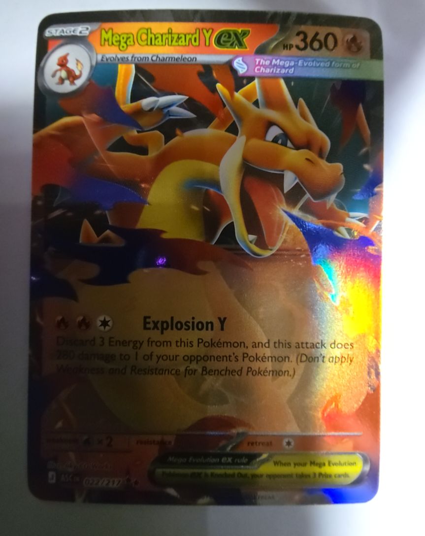 2019 Pokémon TCG Ascended Heroes #022 Mega Charizard Y ex — front