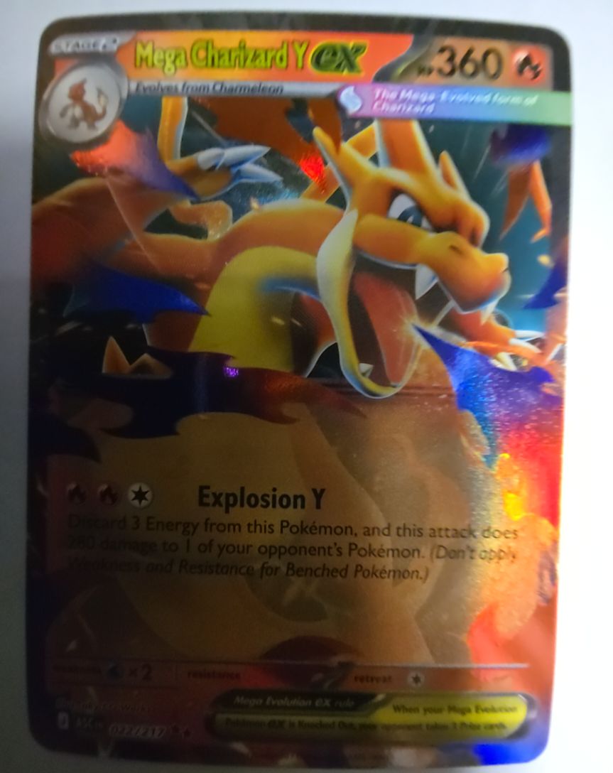 2017 Pokémon TCG Ascended Heroes #022 Mega Charizard Y EX — front