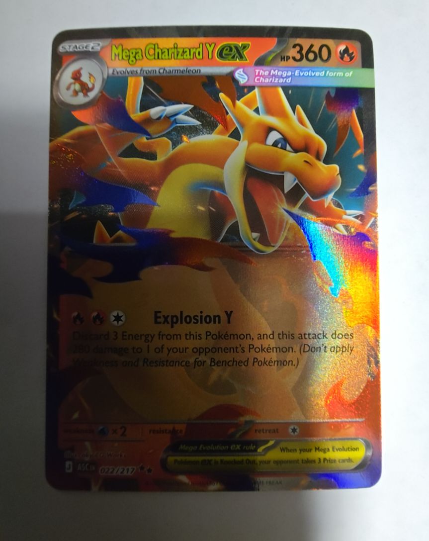 2016 Pokémon Mega Charizard Y ex 022/217 Ascended Heroes — front