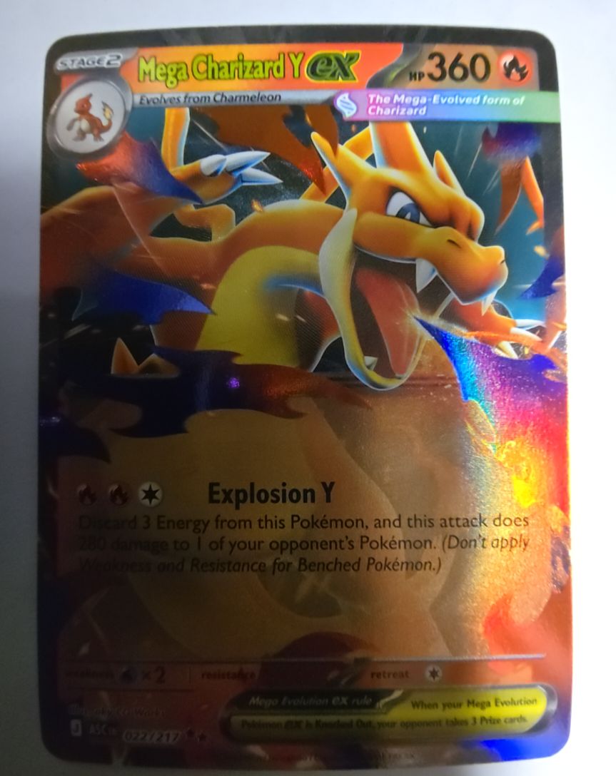 2021 Pokémon TCG Ascended Heroes #022 Mega Charizard Y ex — front