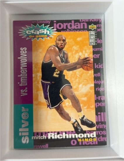 1995-96 Collector's Choice Crash the Game Silver #C14 Mitch Richmond — front
