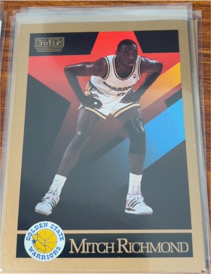 1990-91 SkyBox #100 Mitch Richmond — front