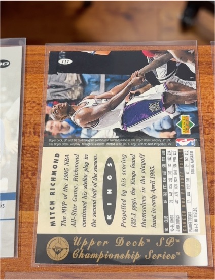 1994-95 Upper Deck SP Championship #117 Mitch Richmond — front
