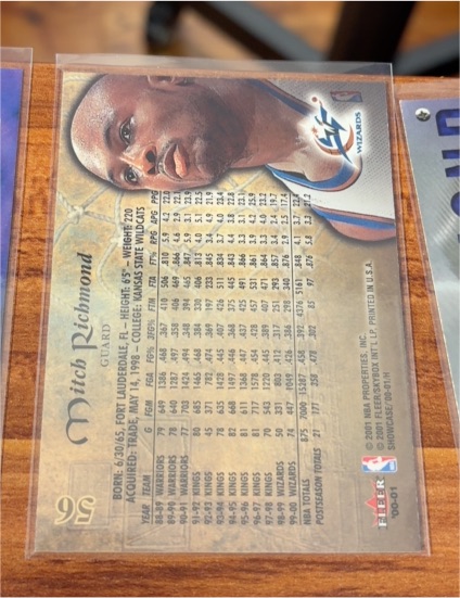 2000 Fleer Showcase #001 Mitch Richmond — front