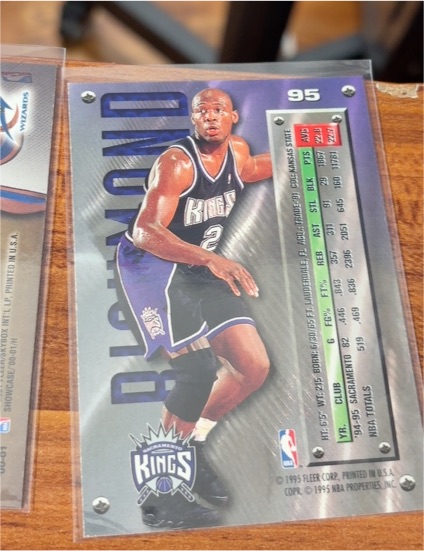 1995 Fleer Metal #95 Tyus Edney — front