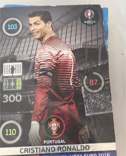 2016 Panini Adrenalyn XL Road to UEFA Euro 2016 #103 Cristiano Ronaldo — front