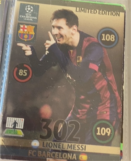 2014-15 Panini Champions League #302 Lionel Messi — front