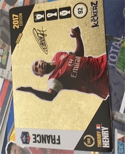 2017 Kickerz #92 Thierry Henry — front
