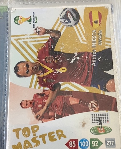 2014 Panini Adrenalyn XL FIFA World Cup Brazil #277 Andrés Iniesta — front
