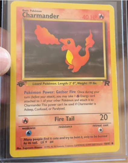 1999 Pokémon Team Rocket #50 Charmander — front