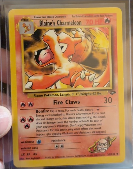 1999 Pokémon #31 Blaine's Charmeleon — front