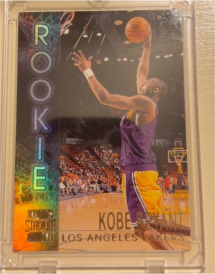 1996-97 Topps Stadium Club #R9 Kobe Bryant Rookie Card — front