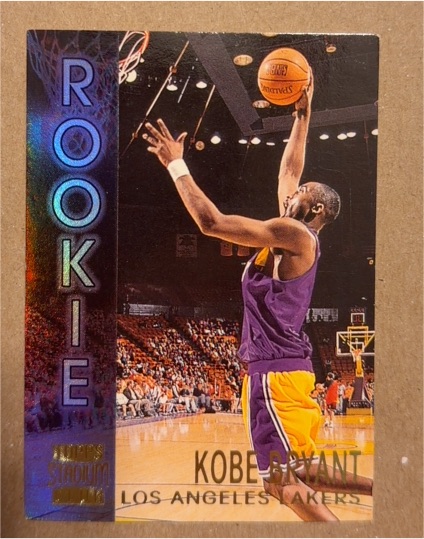 1996-97 Topps Stadium Club #R9 Kobe Bryant Rookie Card — front