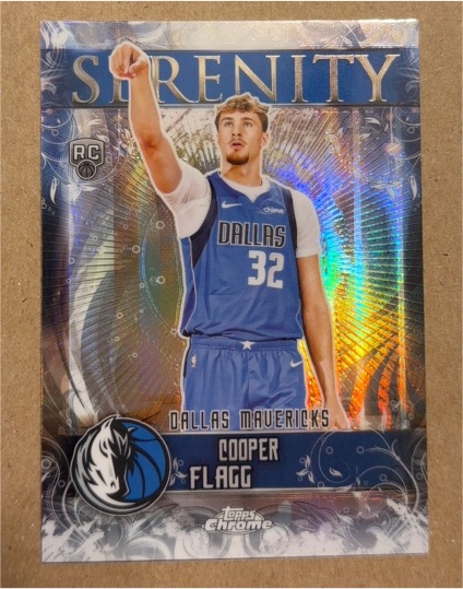 2025-26 Topps Chrome #SY-11 Cooper Flagg Serenity RC Dallas Mavericks — front
