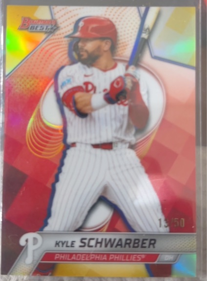 2025 Bowman's Best #56 Kyle Schwarber — front
