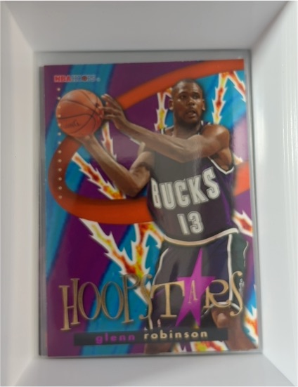 1995-96 NBA Hoops Hoopstars #HS6 Glenn Robinson — front