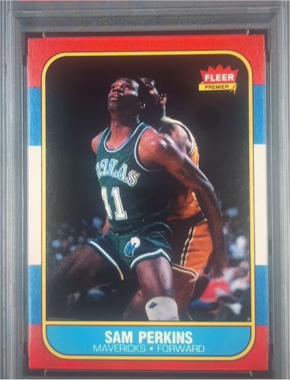 1986 Fleer #86 Sam Perkins — front