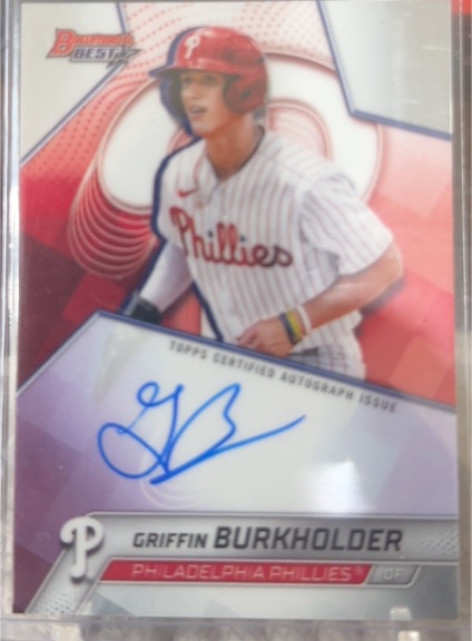 2025 Topps Bowman's Best #B25-GB Griffin Burkholder — front