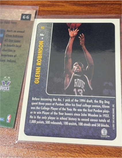1994 Skybox #92 Glenn Robinson — front