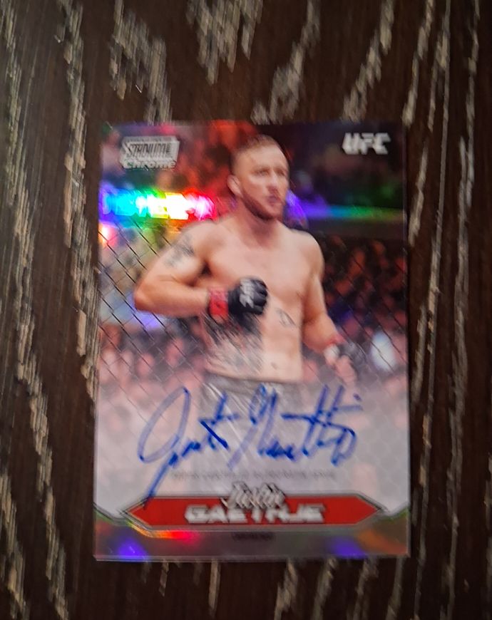2025 Topps Stadium Club UFC Chrome #CAS-JGE Justin Gaethje — front