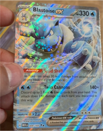 2022 Pokémon Scarlet & Violet 151 #009 Blastoise ex — front