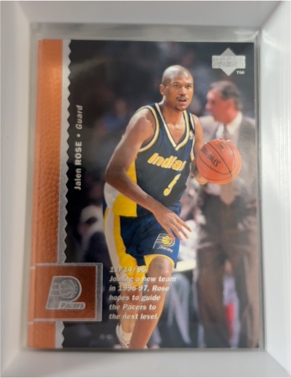 1996-97 Upper Deck #230 Jalen Rose Indiana Pacers — front