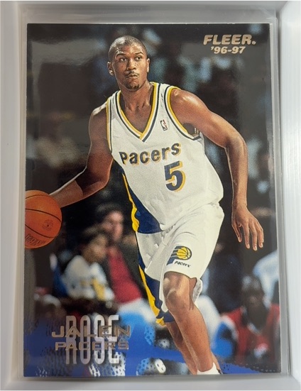1996-97 Fleer #199 Jalen Rose Indiana Pacers — front