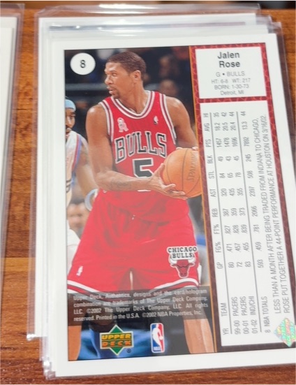 2002-03 Upper Deck Authentics #8 Jalen Rose — front