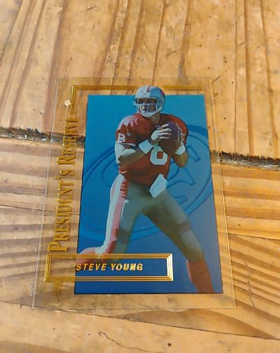 1996 Collector's Edge President's Reserve #376 Steve Young — front