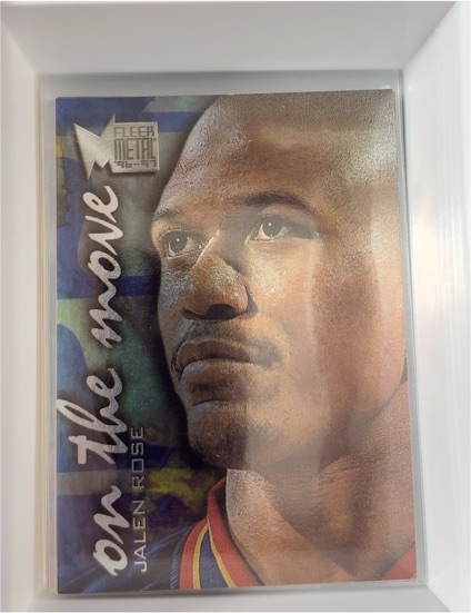 1996-97 Fleer Metal #123 Jalen Rose On The Move — front