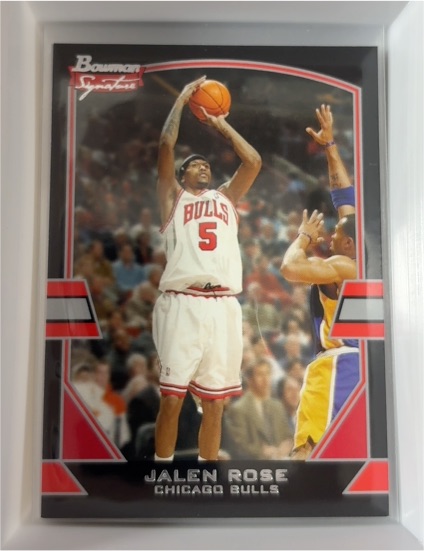 2003-04 Bowman Signature #52 Jalen Rose — front