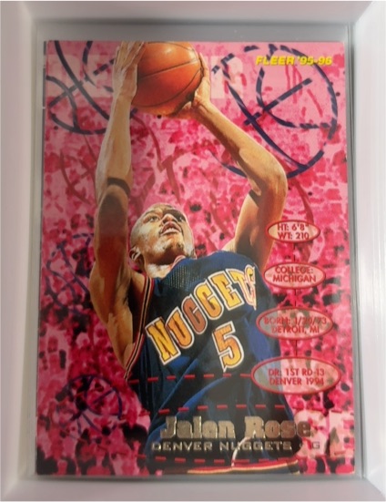 1995-96 Fleer #47 Jalen Rose — front