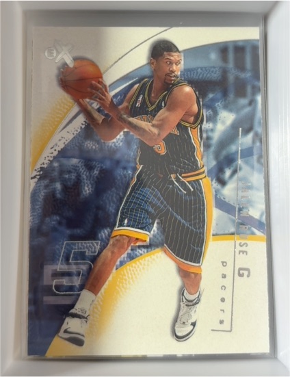 2001-02 E-X #17 Jalen Rose Indiana Pacers — front