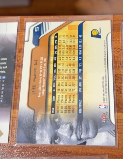 2001 Fleer #5 Jalen Rose — front