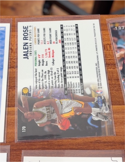 1999-00 Fleer Tradition #170 Jalen Rose — front