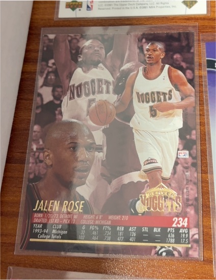 1994-95 Hoops #320 Jalen Rose — front